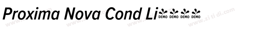 Proxima Nova Cond Li字体转换